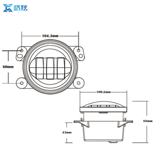 4 pouces rond 12 V 24 V <span class=keywords><strong>30</strong></span> W LED antibrouillard pour suzuki mercedes w202 accessoires 9005 À H16 conversion Adaptateur - Product Image 2