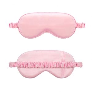 Factory Custom Logo Private Label Eyemask Blindfold Imitation Silk Eye <b>Mask</b> - Product Image 1