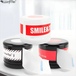 Dispensador de tiras de papel para cuello Wanmei Salon, soporte para rollos de papel de peluquería, caja de almacenamiento de papel para cuello, caja de papel para cuello de barbero. - Product Image 1