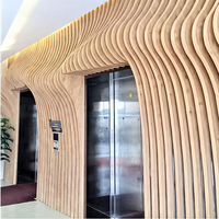 Panel de Aluminio Curvo Personalizado para Decoración de Paredes, Revestimiento de Fachadas Interiores