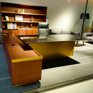 Escritorios de Oficina Modernos de Madera Contrachapada de Melamina, Diseño Simple y Elegante, al Mejor Precio - Product Image 3