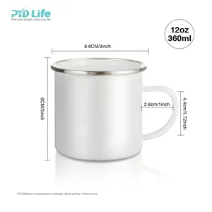 PYD Life, venta directa de fábrica al <span class=keywords><strong>por</strong></span> <span class=keywords><strong>mayor</strong></span>, <span class=keywords><strong>taza</strong></span> esmaltada, regalo de Navidad, tazas de café <span class=keywords><strong>por</strong></span> sublimación y <span class=keywords><strong>taza</strong></span>, <span class=keywords><strong>taza</strong></span> de campamento esmaltada con logotipo personalizado - Product Image 3