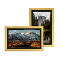 Bingkai foto Digital seni WiFi kayu pro 18.5 "IPS layar sentuh bingkai gambar elektronik video foto melalui Frameo App di mana saja