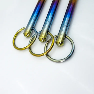 Multiherramienta de bolsillo para equipo al aire libre, barra de supervivencia EDC de titanio, con punta de titanio, para acampar y senderismo - Product Image 5