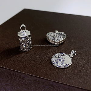 Exquis plaqué platine 925 argent Sterling mignon dessin animé pendentif à breloque collier Bracelet pour un usage quotidien - Product Image 2