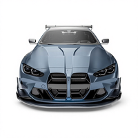 Nouveau kit carrosserie en fibre de carbone sèche pour G80 G82 M3 M4 RZ avec lèvre avant, diffuseur, spoiler, capot et ailes