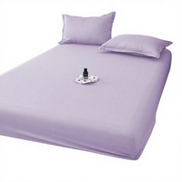 Protège-matelas moderne en coton brossé jetable, housse de lit anti-poussière, couleur unie, simple/double, fabriqué au Vietnam