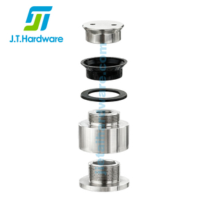 SS Glass Hỗ trợ tường sửa chữa Spider nối phù hợp con lăn có thể điều chỉnh chìm Glass tường điểm sửa chữa - Product Image 6