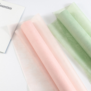 ورق تغليف ورقي من ورق الحرير الرقيق لتعبئة الهدايا من القطن الوردي ، ورق تغليف الزهور مقاوم للماء للباقة - Product Image 5