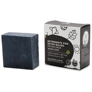 Tukiki Detox Face Wash Bar Charcoal Green Coffee Solid Cleanser Pelle Normale Vegano Pulizia Profonda - Product Image 1