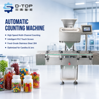 Machine de comptage de capsules de comprimés DTOP à 8 canaux, 40 bouteilles par minute, machine de comptage et d'embouteillage automatique, usine alimentaire