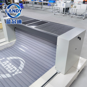 เครื่องม้วนเก็บผ้าคลุมสระว่ายน้ำแบบติดตั้งบนโครงสร้าง Landy Seat-Mounted Solar Winder D59 ทำจากอลูมิเนียมอัลลอย ปรับความยาวได้ สำหรับสระว่ายน้ำ - Product Image 1