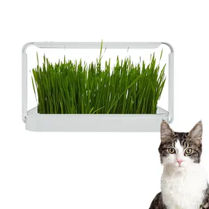 Kit de sistema de cultivo hidropónico de brotes de semillas de plantas de hierba de gato automatizado Grow Garden con adaptador de EE. UU.