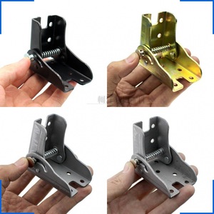 Furniture Hinge 90 Degree Self Locking <b>Folding</b> Hardware For <b>Table</b> Chair Q235 Iron Surface Mount Industrial Design - Product Image 1