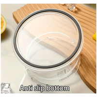 Presse-agrumes manuel en plastique de 500 ml pour jus de citron, presse-agrumes à main pour oranges avec poignée et bec verseur