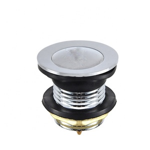 Commercio all'ingrosso ottone piccolo cromato pop-up bacino dei rifiuti di <span class=keywords><strong>scarico</strong></span> del bagno 19 fori libero flusso del bacino scolapiatti - Product Image 2