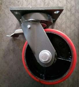 3 Tonnen 5 Tonnen Hochleistungs-Rollen räder 8-Zoll-Rad mit Bremse - Product Image 3