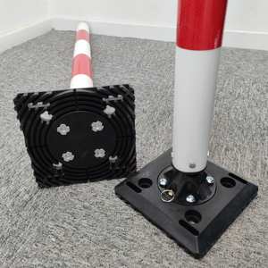 Bolardos de Tráfico Reflectantes Flexibles de 1 m para Seguridad Vial 2026, Base Flexible, Rojo y Blanco, 1000 mm - Product Image 3