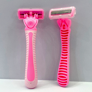 Phụ Nữ Cạo Râu Set Với Có Thể Thay Thế Lưỡi Cạo Râu 6 Lưỡi Chất Lượng Cao Cơ Thể Tóc Loại Bỏ Dao Cạo Chất Lượng Cao Màu Hồng Màu Sắc - Product Image 6