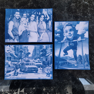 Recharge de papier cyanotype A5 transfrontalier, rétro, DIY, à développement solaire, rectangulaire, pour cadeau décoratif - Product Image 4