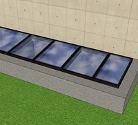 Skylight Atap Elektrik Modern Bermotor dengan Kontrol Jarak Jauh, Sensor Hujan, Kaca Ganda, Rangka Aluminium Alloy untuk Penggunaan Hunian