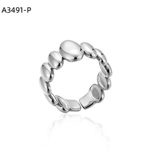 Amy Amy – bague à la mode en acier inoxydable A3491, Style géométrique moderne pour femmes, bijoux à porter au quotidien, cadeau - Product Image 1