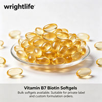 Gélules de biotine (vitamine B7) en vrac, supplément en gélules, formule personnalisée, marque privée