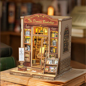 Kit <span class=keywords><strong>de</strong></span> fabrication artisanale en bois Art Déco - Puzzle 3D Fleur Cottage Rectangle Décoration <span class=keywords><strong>de</strong></span> bureau créative pour la <span class=keywords><strong>maison</strong></span> Cadeau <span class=keywords><strong>de</strong></span> Noël unique - Product Image 4