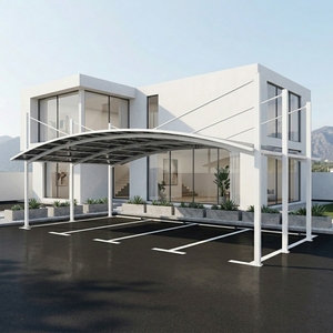Tettoia <span class=keywords><strong>per</strong></span> Parcheggio <span class=keywords><strong>Auto</strong></span> in Lega di Alluminio Verniciata a Polvere con Rivestimento UV, Design Moderno e Lussuoso <span class=keywords><strong>per</strong></span> 2/3/4 <span class=keywords><strong>Auto</strong></span> - Product Image 1