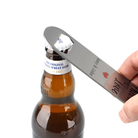 Ouvre-bouteilles en acier inoxydable blanc et argenté, vierges LOPO, pour sublimation et impression par transfert thermique DIY, finition haute brillance, écologique, vente en gros