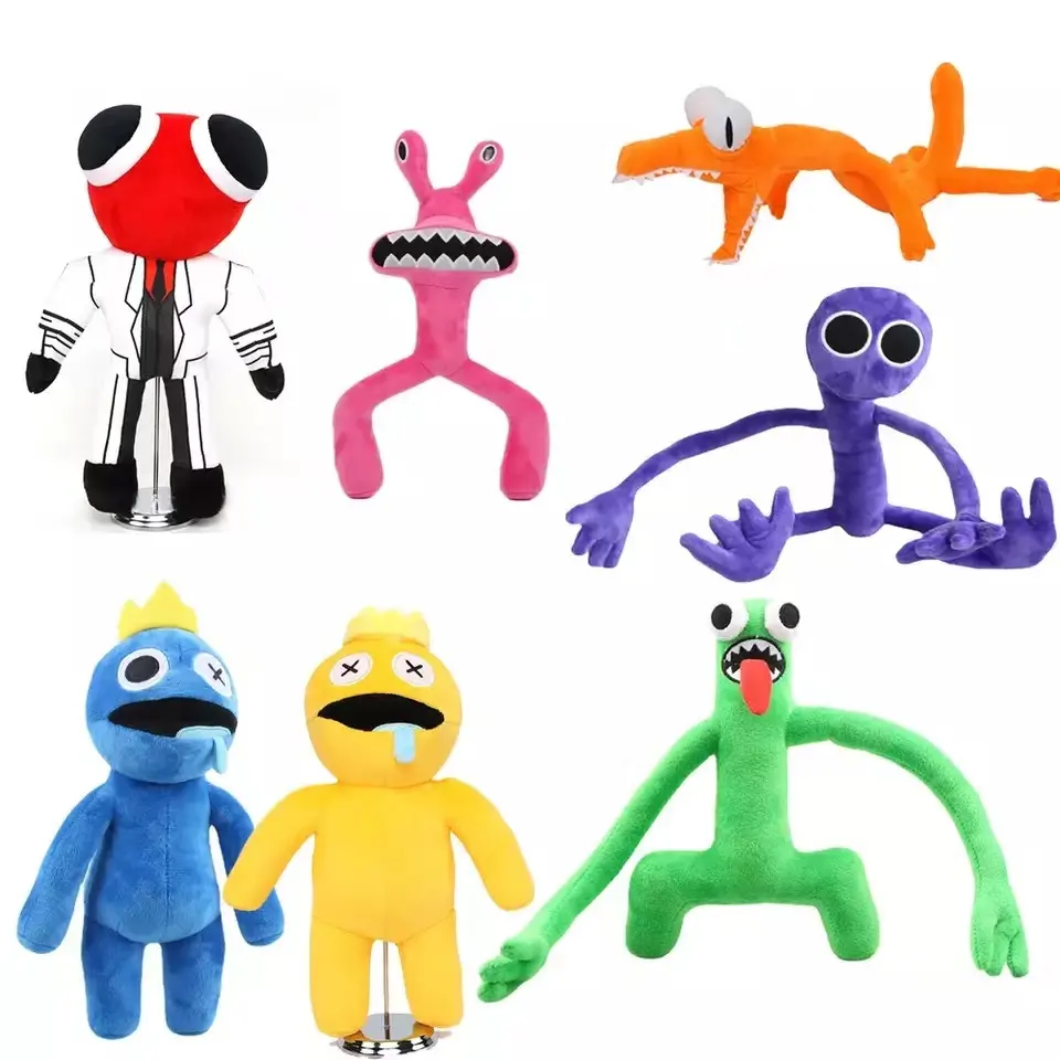 2022 New Rainbow Friends Monster Plush Toy Cartoon Game Character Doll Blue and Green Monsters Soft Stuffed Toys for Kids Gift