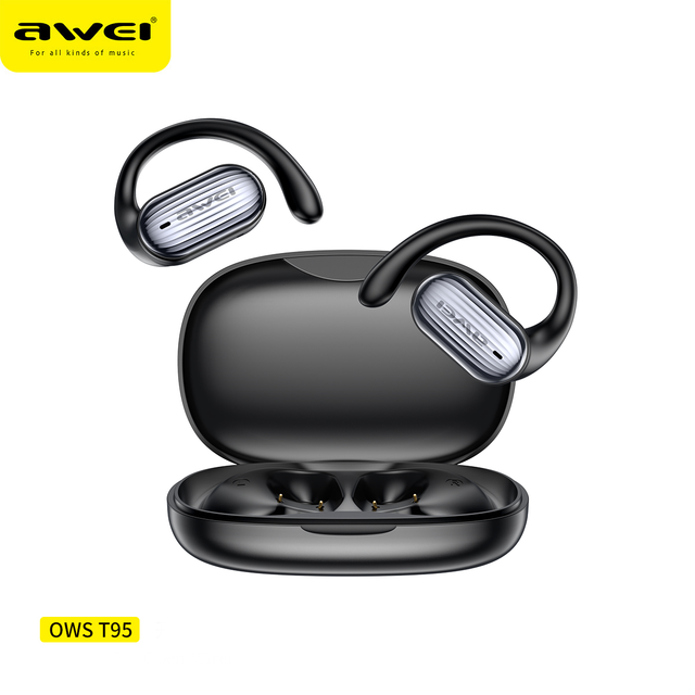 Open-Ear True Wireless Ear-Clip Earphones OpenSound Technology 32H Battery Life IP54 Waterproof Earphones