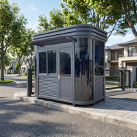 Caseta de Vigilancia Prefabricada, Portátil, Modular, de Acero para Exteriores, para Kiosco o Guardería