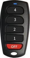 Télécommande sans fil YET2181 433,92 MHz à 5 boutons pour ouvre-porte de garage, en ABS, avec code d'apprentissage