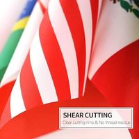 Drapeau de bureau promotionnel personnalisé en matériau de qualité supérieure, motif clair, durable, lavable et réutilisable