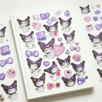 Pegatinas Adhesivas con Personajes de Anime Kawaii, Lindas y Populares, para Niños, Papelería, Cuadernos y Decoración de Artículos Escolares