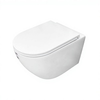 WC suspendu moderne en céramique monobloc Tornado Flush, avec siphon en P rond, certifié CE Europe