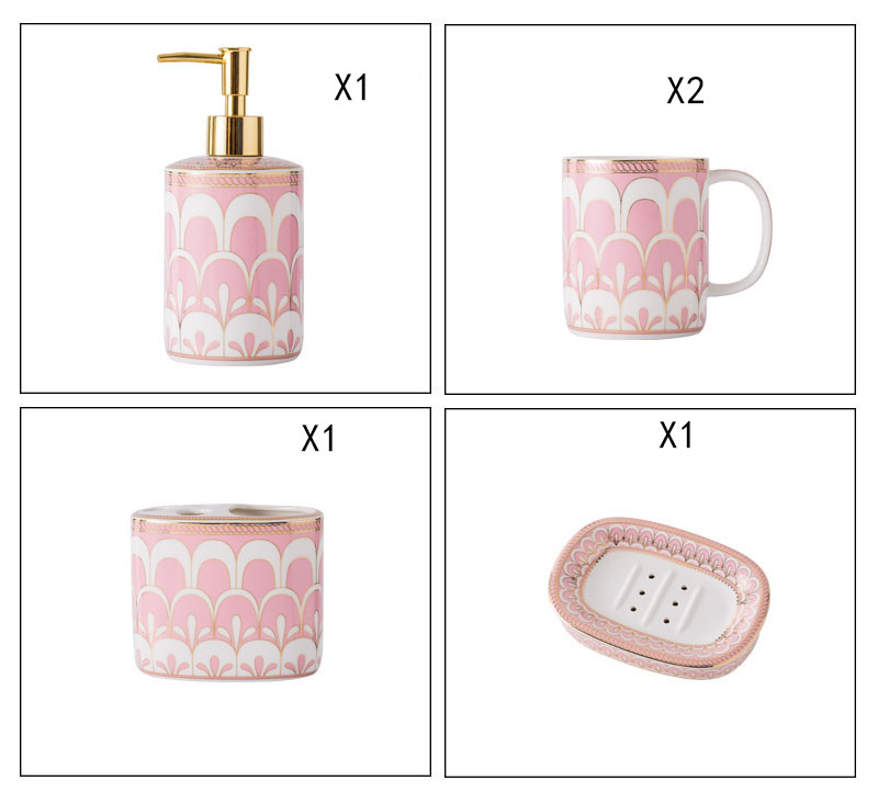 Ensemble rose 5 pièces