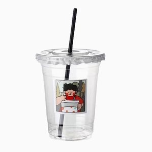 Livraison rapide 2026 en stock – Gobelets en plastique PET 98 mm, 500 ml, transparents avec couvercles pour boissons froides, café, milkshake, boba, bubble tea - Product Image 1