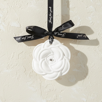 Diffuseur d'huiles essentielles en plâtre parfumé, fait main, en forme de fleur de porcelaine, pour voiture, armoire et maison