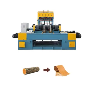 High Speed Wood Log Peeling Machine 4 Feet Spindle Plywood Veneer Peeling Line