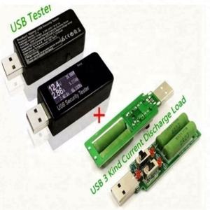 Измеритель напряжения и тока USB DC 30В, тестер емкости повербанка + 3 вида нагрузок для разрядки тока - Product Image 1