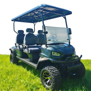 Voiturette de golf électrique personnalisée avec 3-4 sièges, batteries au lithium, vitesse de 30 km/h, autonomie de 90 km, freins à disque avant/freins à tambour arrière, certifiée CE - Product Image 1