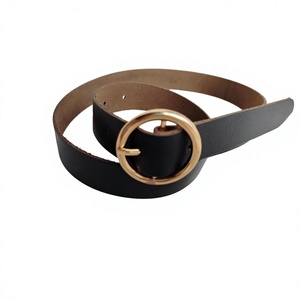 Vintage Eco-Friendly Cow Hide Steel Pin Buckle Belt 3.8CM Width 138CM Length 3D Design Solid Pattern Unisex Adult OEM/ODM - Product Image 1