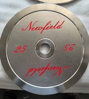 Plaques de poids de compétition en acier inoxydable calibrées de haute précision avec logo en relief