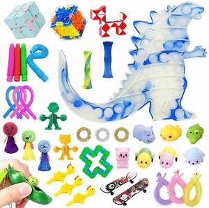 Juego de Juguetes Antiestrés de Espuma PU y Plástico: Kit de Spinner Fidget de Burbujas 0068, Set Popper y Caja Sorpresa Pop Cube - Product Image 6