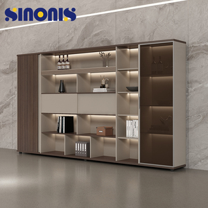 Sinonis CEO Wooden Convertible Extendable Freestanding Modern Luxury Executive <b>Office</b> Desk with Box Drawer - Product Image 6