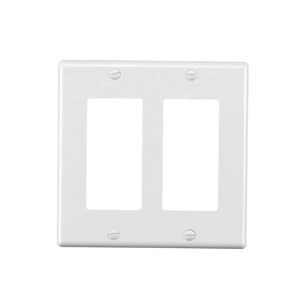 1 2 placa hembra estándar americano de pared de plástico hembra interruptor Placa de cubierta