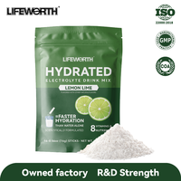 LIFEWORTH Mélange de boisson multi-vitaminée et d'électrolytes hydratants à base de citron et de lime, formulé scientifiquement, sachets individuels