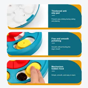 Juguetes de rompecabezas para perros, comedero lento interactivo, aumenta el coeficiente intelectual del cachorro, dispensador de comida, plato anti-ahogo para lamer, suministros para mascotas - Product Image 5
